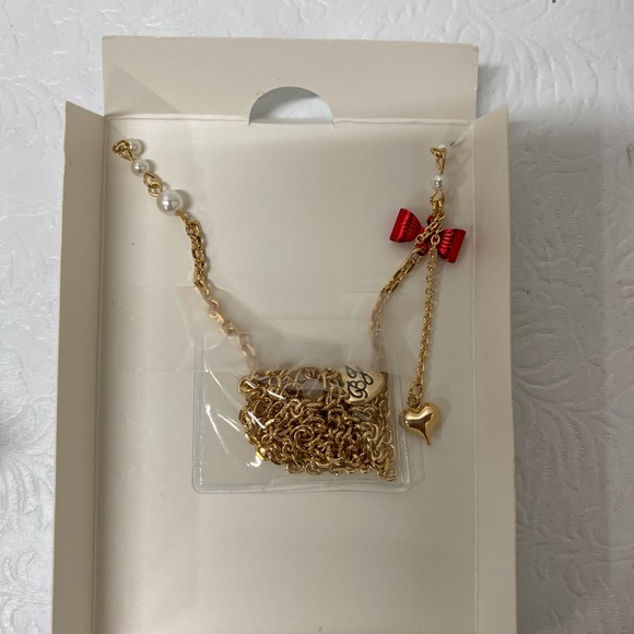 Gingerbread Boy Pendant Long Necklace - Picture 3 of 3